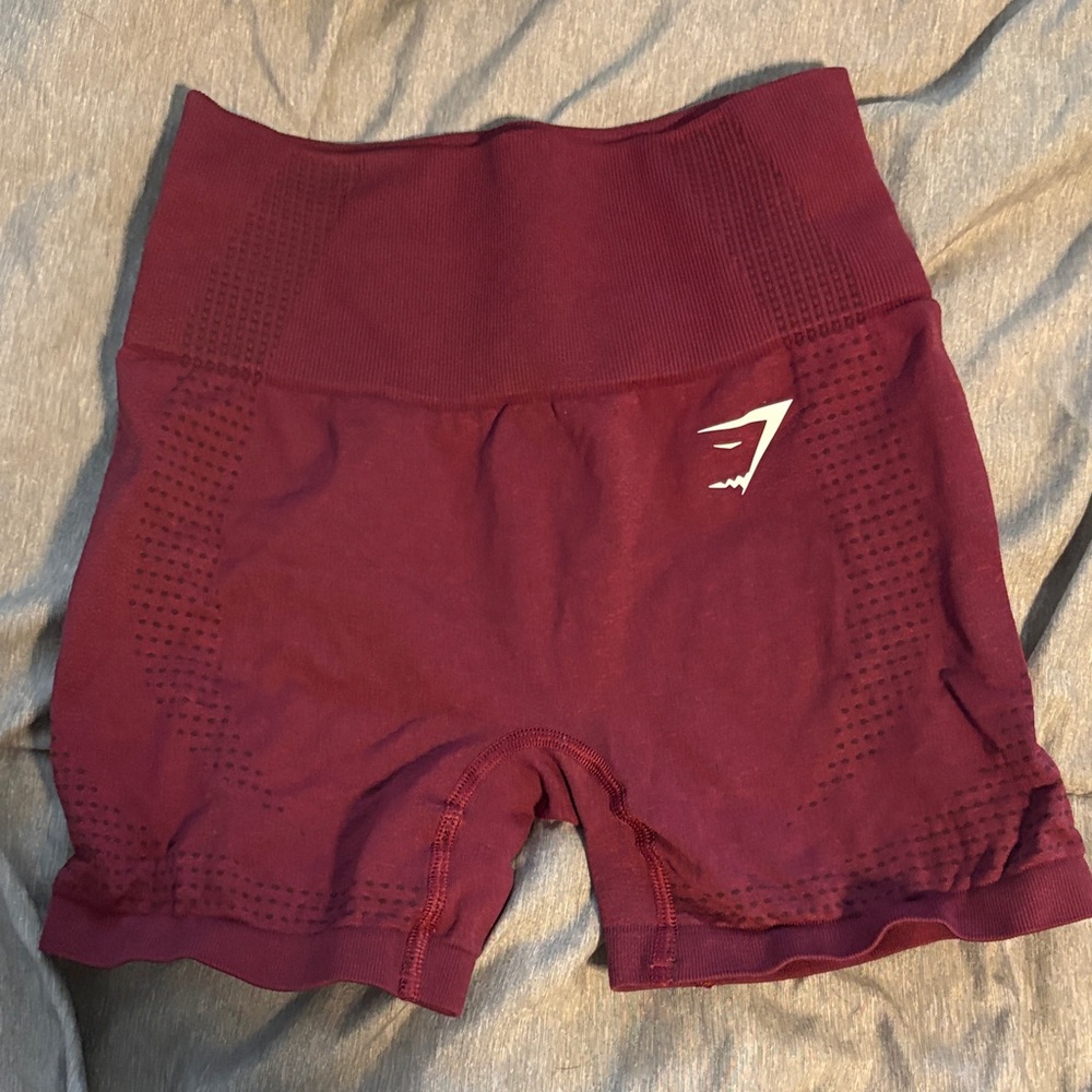 Gymshark Burgundy Athletic Shorts